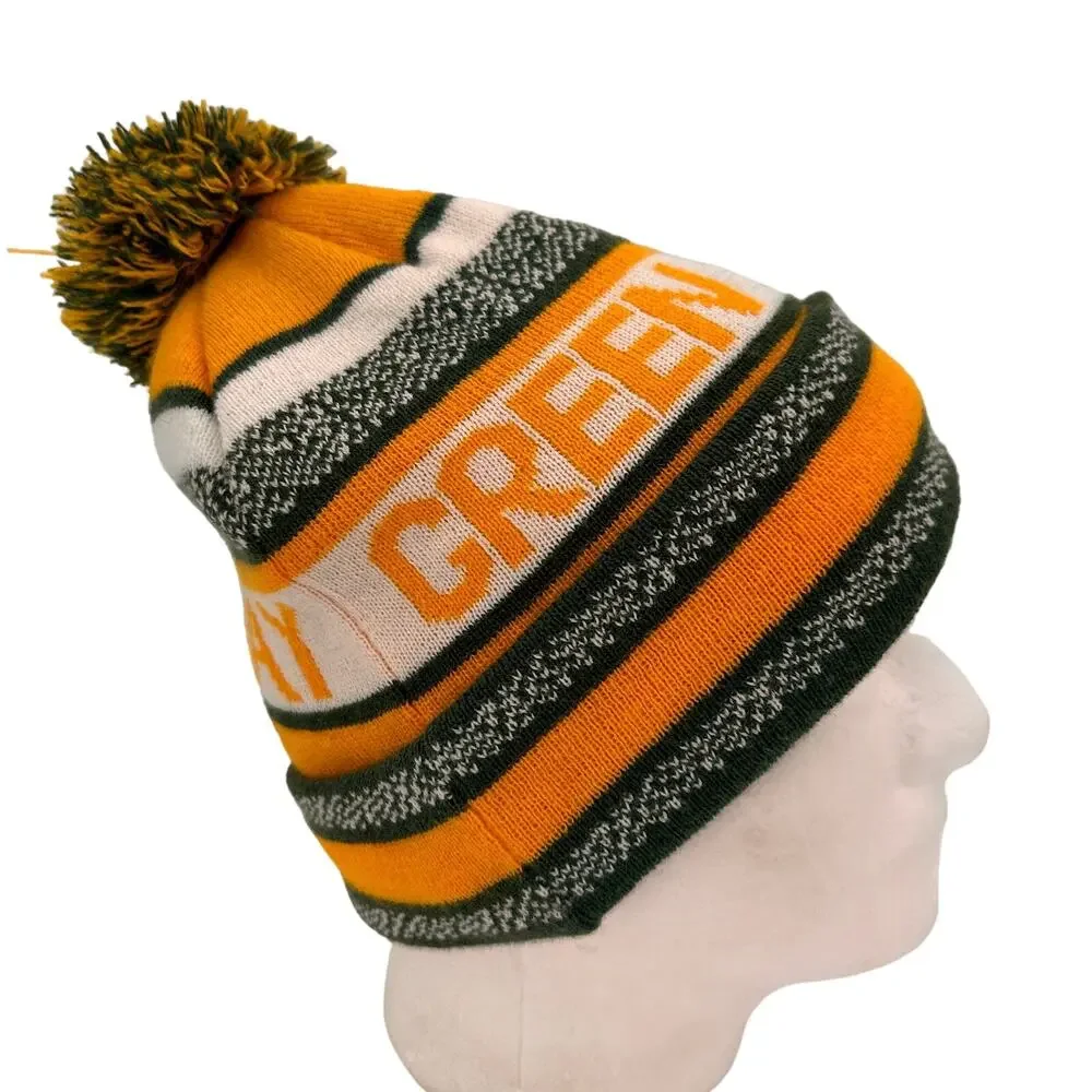 Green Bay Packers NFL Football Pom Pom Beanie